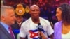 Yordenis Ugás, tras su triunfo sobre Pacquiao en Las Vegas. 