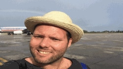 Michael K. Lavers se despidió de Cuba con esta foto en su cuenta en Twitter @mklavers81 .