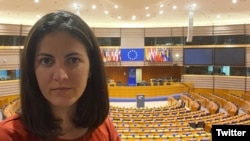 Foto Archivo. Rosa María Payá en el Parlamento Europeo.
