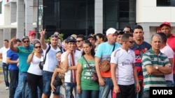 Cubanos varados en Panamá.