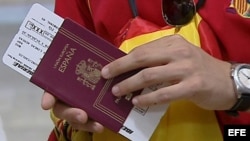 Pasaporte español.