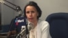 La profesora universitaria cubana y activista de derechos humanos Omara Ruiz Urquiola en los estudios de Radio Martí (Foto: Archivo).