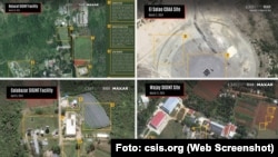 Imágenes satelitales de bases de espionaje en Cuba.
