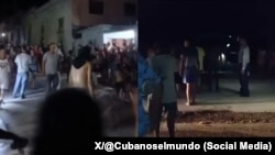 Protestas en Gibara, Holguín, el 13 de septiembre de 2025. 