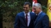El presidente del gobierno español, Pedro Sánchez, junto al gobernante cubano Miguel Díaz-Canel