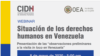 La CIDH invita a conferencia sobre la situación de los derechos humanos en Venezuela.