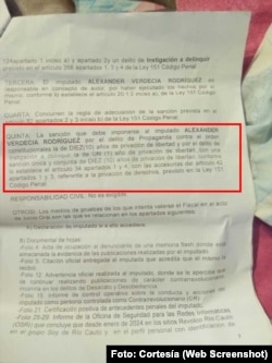 Petición fiscal a Alexander Verdecia Rodríguez, acusado por sus publicaciones en Facebook