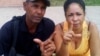 Aimara Nieto Muñoz junto a su esposo, el opositor Ismael Boris Reñí. (Foto cortesía de CubaNet)
