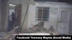 Derrumbe de un techo en el municipio Regla, ocurrido en agosto de 2025.